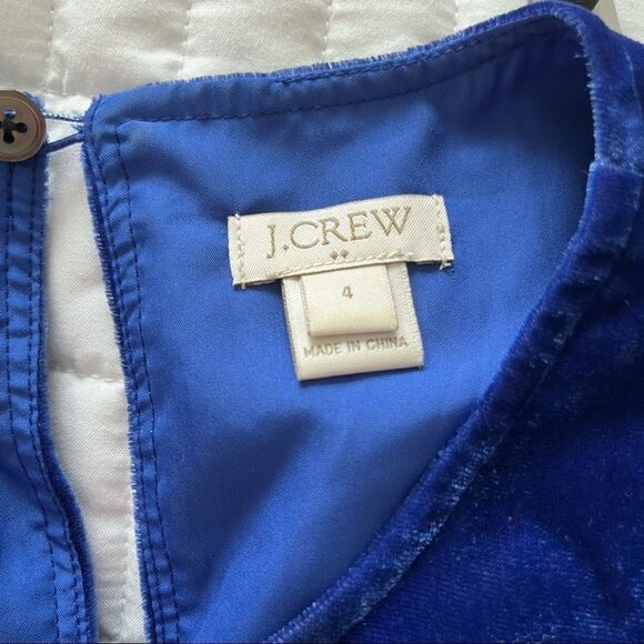 J. Crew Velvety Blue Sleevless Top Size 4 - Picture 2 of 7